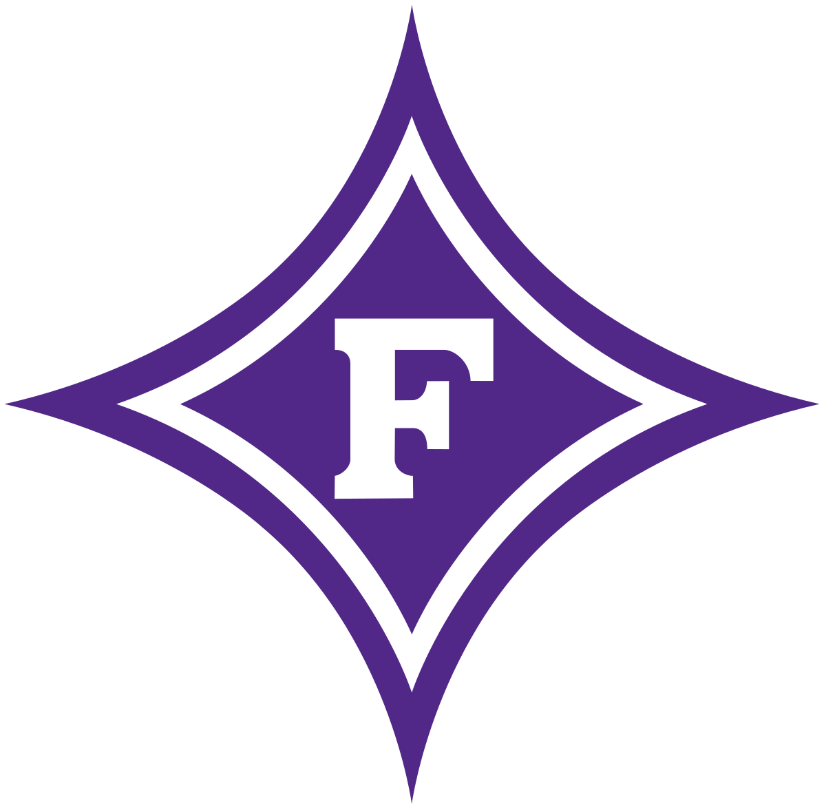 Purple diamond-shaped logo with a white border and a white letter "F" in the center, symbolizing strong affiliations.