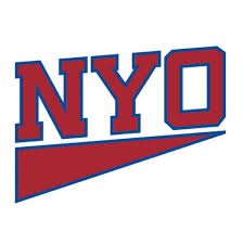 A logo with the letters "NYO" in bold red, outlined in blue, above a red triangular shape, symbolizing strong partnerships.